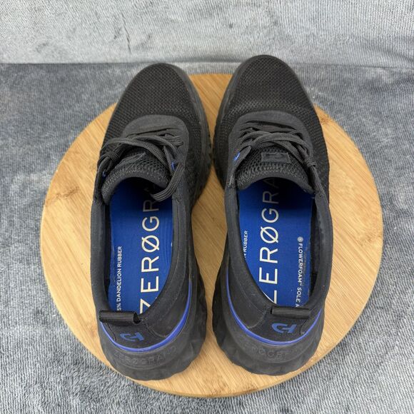 Cole Haan ZeroGrand Shoes Mens Size 9.5 Black Mesh Low Top Sneakers Breathable